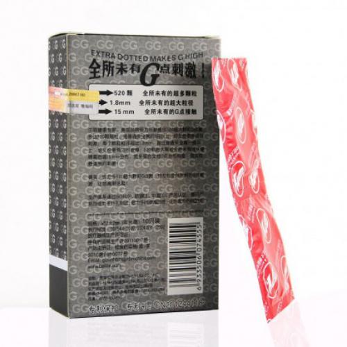 螺紋顆粒套-倍力樂-倍力樂 大顆粒超薄G點避孕套 中號 30只裝