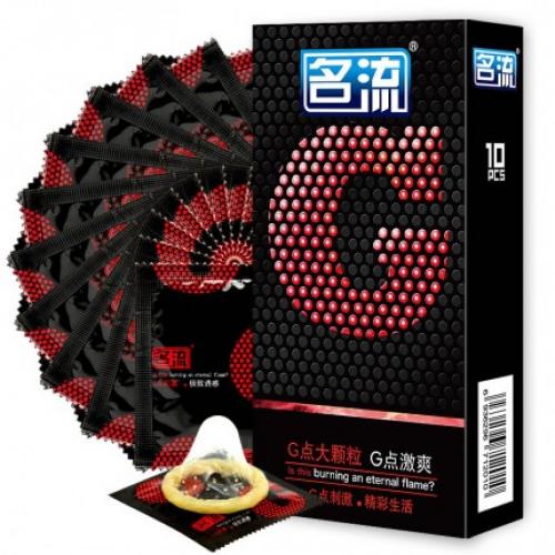螺紋顆粒套-名流-名流 G點大顆粒系列避孕套 10只裝