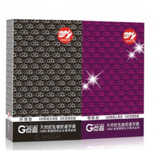 螺紋顆粒套-倍力樂-倍力樂 大顆粒超薄G點避孕套 中號 30只裝